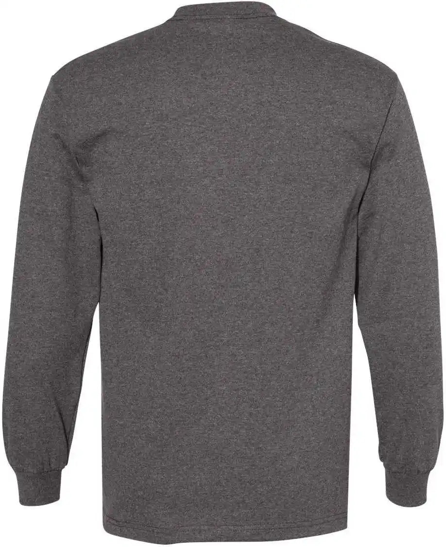 American Apparel 1304 Unisex Heavyweight Cotton Long Sleeve t Shirt Charcoal Heather