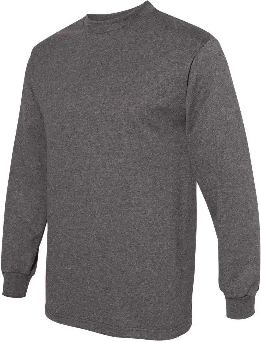 American Apparel 1304 Unisex Heavyweight Cotton Long Sleeve t Shirt Charcoal Heather