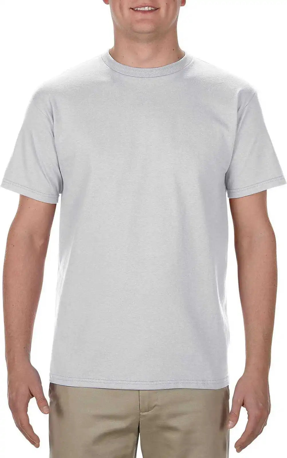 American Apparel 1701 Midweight Cotton Unisex T-shirt - Silver