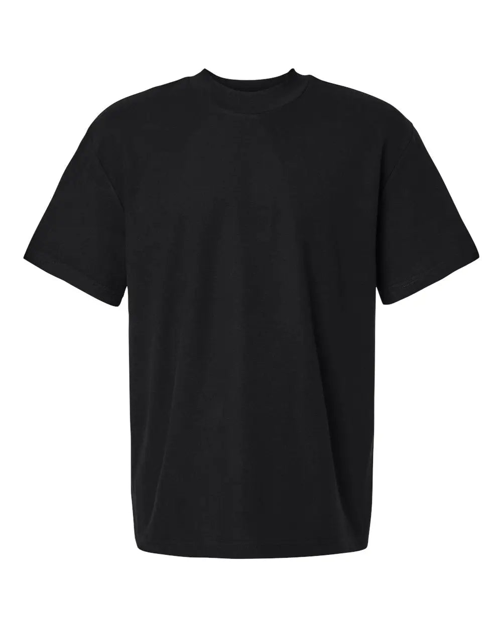 American Apparel 1pq Pique Mockneck Tee - Black - s