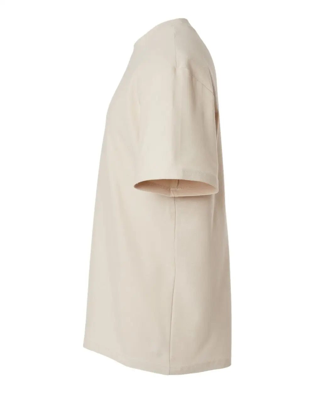 American Apparel 1pq Pique Mockneck Tee - Bone