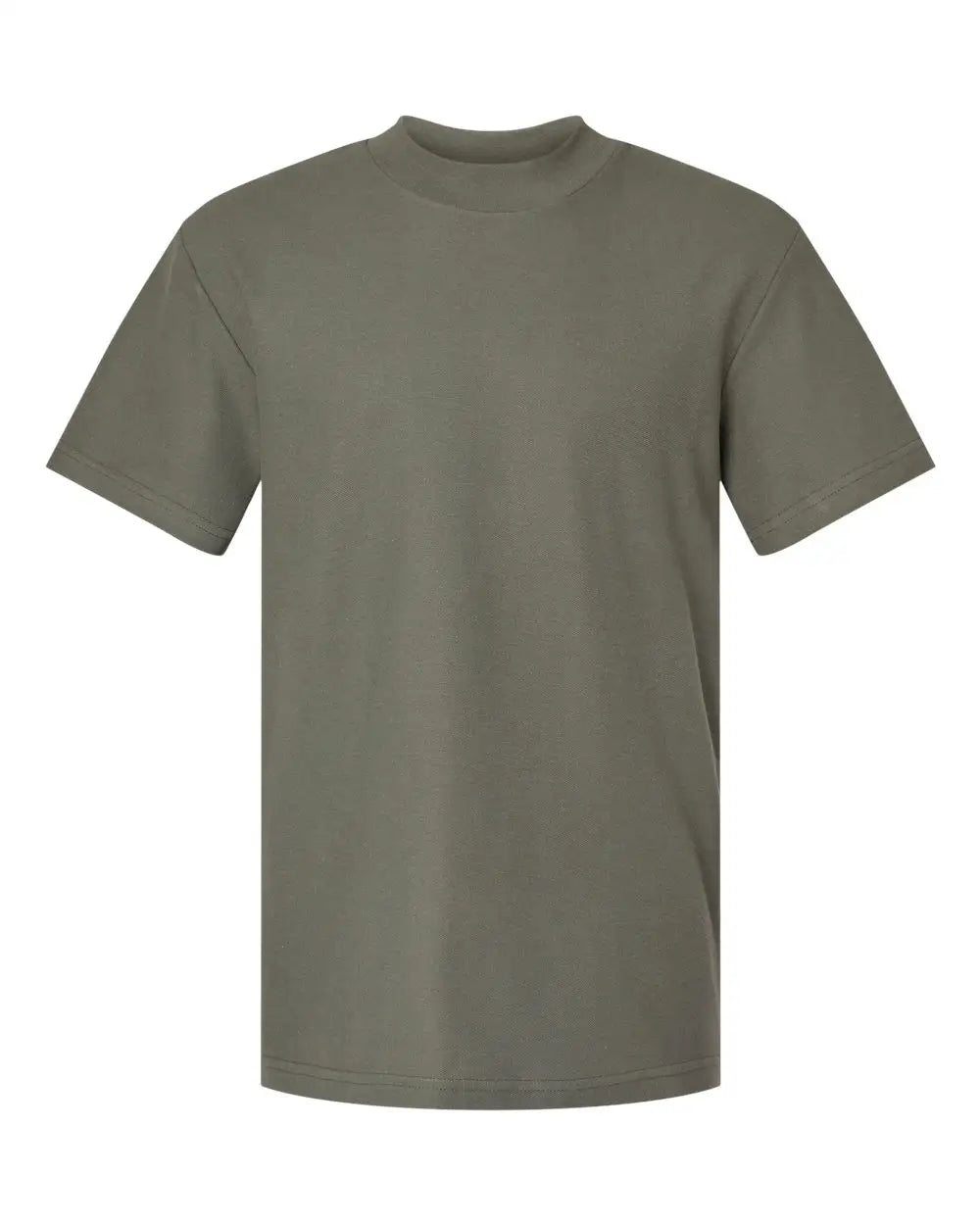 American Apparel 1pq Pique Mockneck Tee - Lieutenant