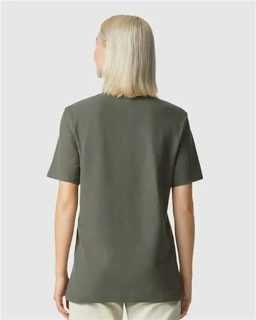 American Apparel 1pq Pique Mockneck Tee - Lieutenant