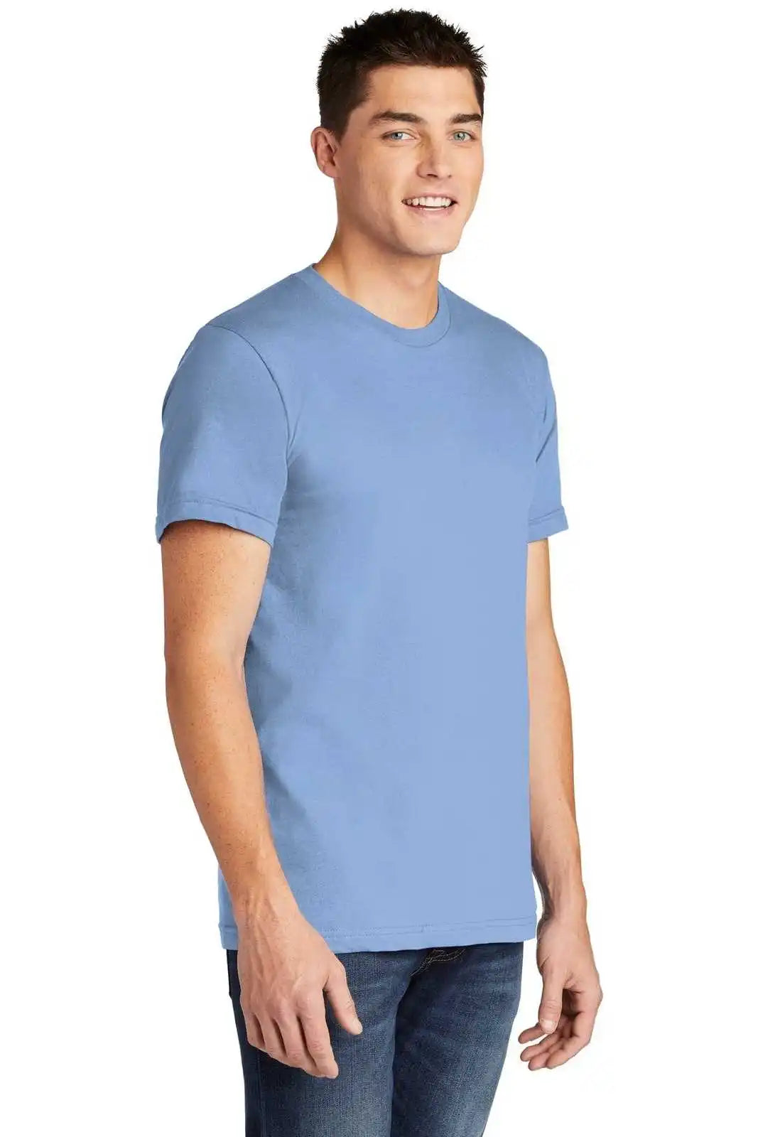 American Apparel 2001 Usa Collection Fine Jersey T-shirt - Baby Blue
