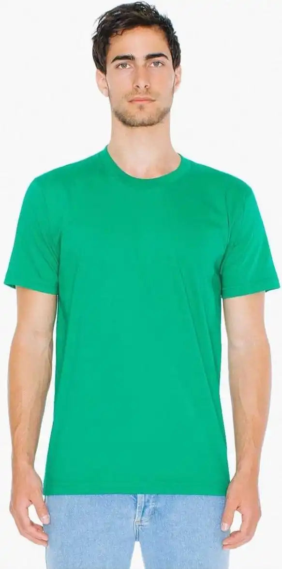 American Apparel 2001 Usa Collection Fine Jersey T-shirt - Kelly Green