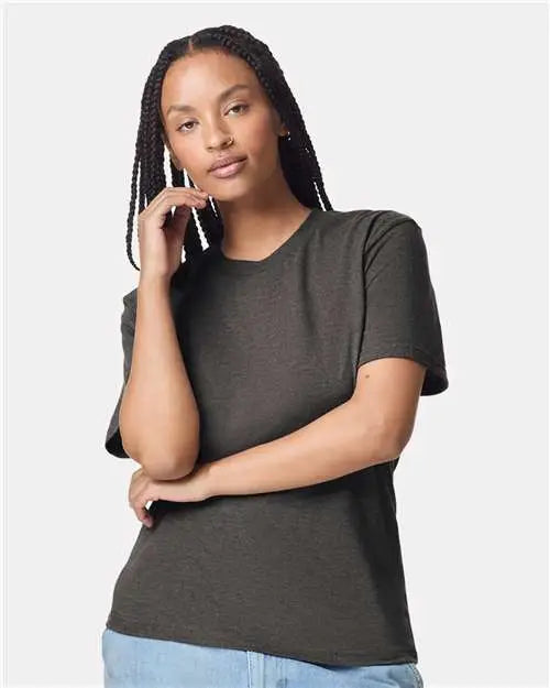 American Apparel 2001cvc Cvc Tee - Heather Asphalt