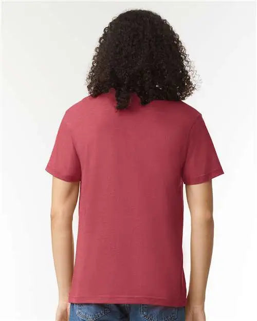 American Apparel 2001cvc Cvc Tee - Heather Cardinal