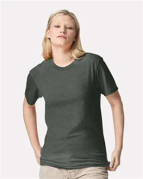 American Apparel 2001cvc Cvc Tee - Heather Forest