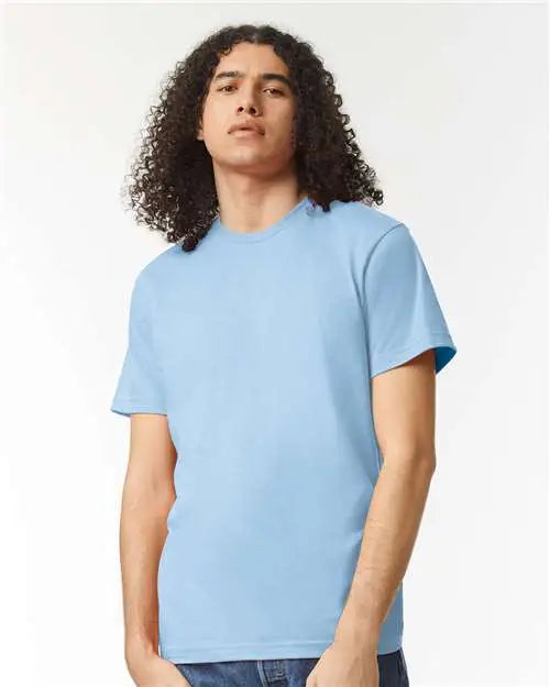 American Apparel 2001cvc Cvc Tee - Heather Light Blue
