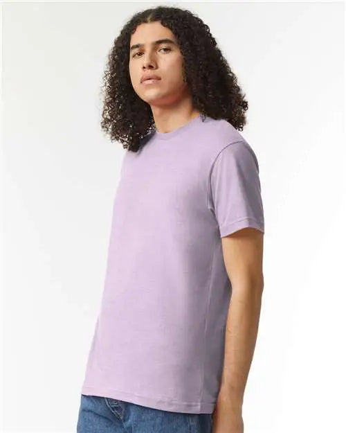 American Apparel 2001cvc Cvc Tee - Heather Lilac