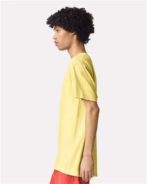 American Apparel 2001cvc Cvc Tee - Heather Panna Cotta
