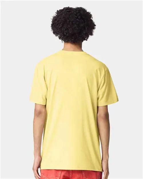 American Apparel 2001cvc Cvc Tee - Heather Panna Cotta