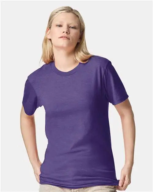 American Apparel 2001cvc Cvc Tee - Heather Purple