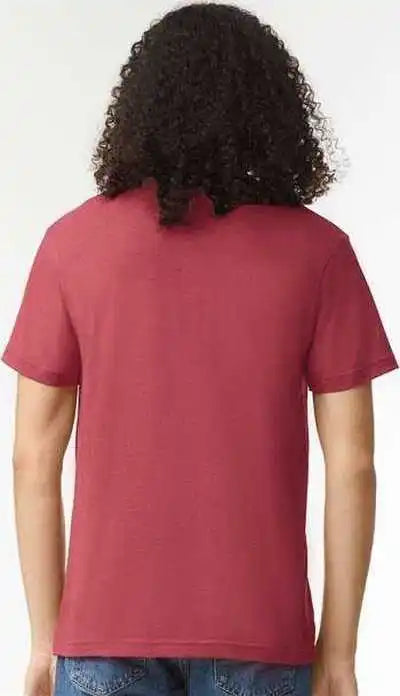 American Apparel 2001cvc Unisex Cvc Tee Heather Cardinal