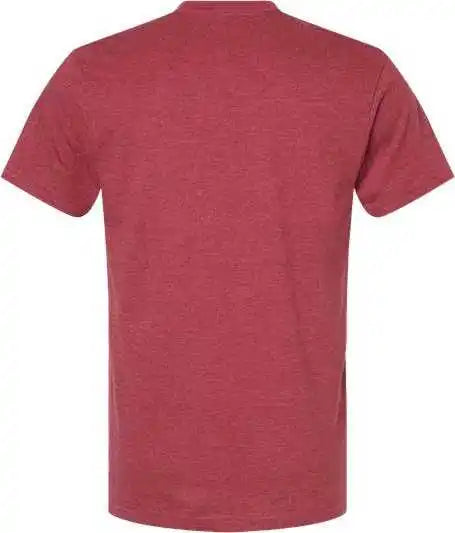 American Apparel 2001cvc Unisex Cvc Tee Heather Cardinal