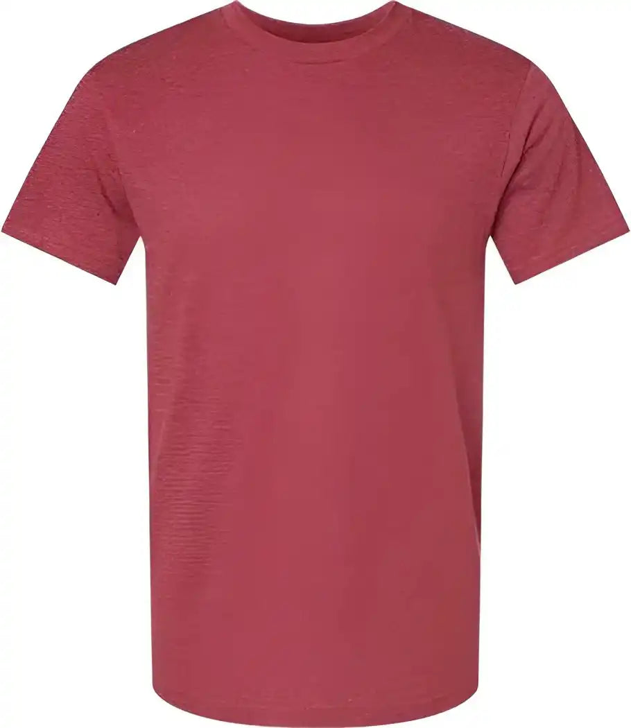 American Apparel 2001cvc Unisex Cvc Tee Heather Cardinal