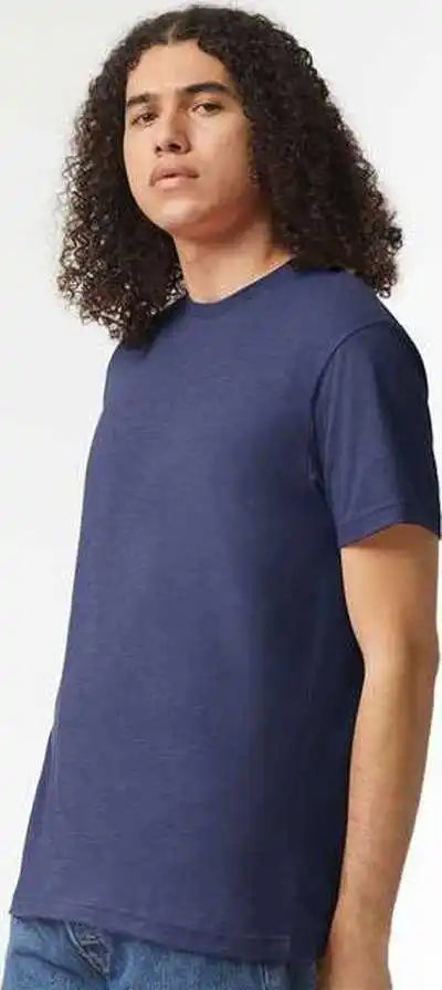American Apparel 2001cvc Unisex Cvc Tee Heather Indigo