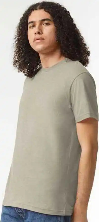 American Apparel 2001cvc Unisex Cvc Tee - Heather Khaki