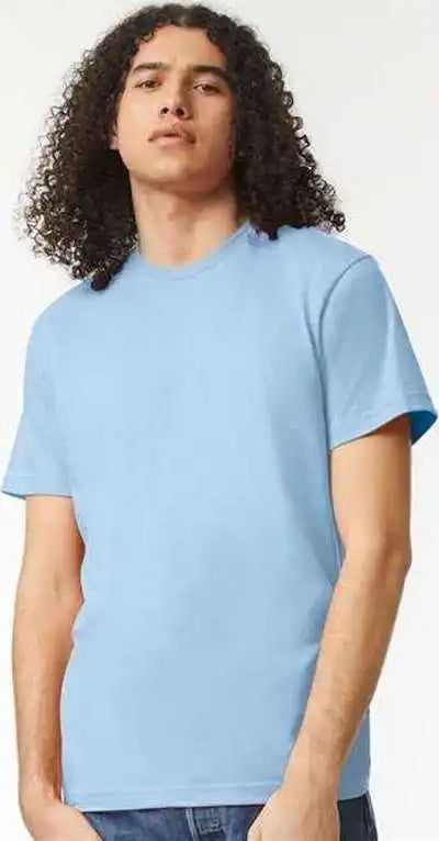 American Apparel 2001cvc Unisex Cvc Tee Heather Light Blue