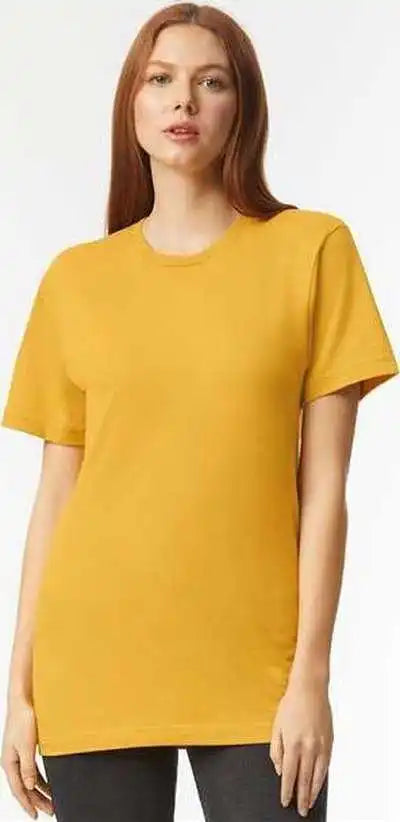 American Apparel 2001cvc Unisex Cvc Tee Heather Mustard