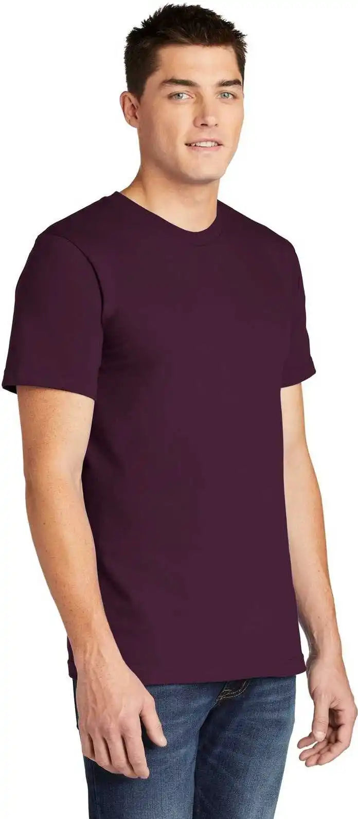 American Apparel 2001w Fine Jersey t Shirt Eggplant