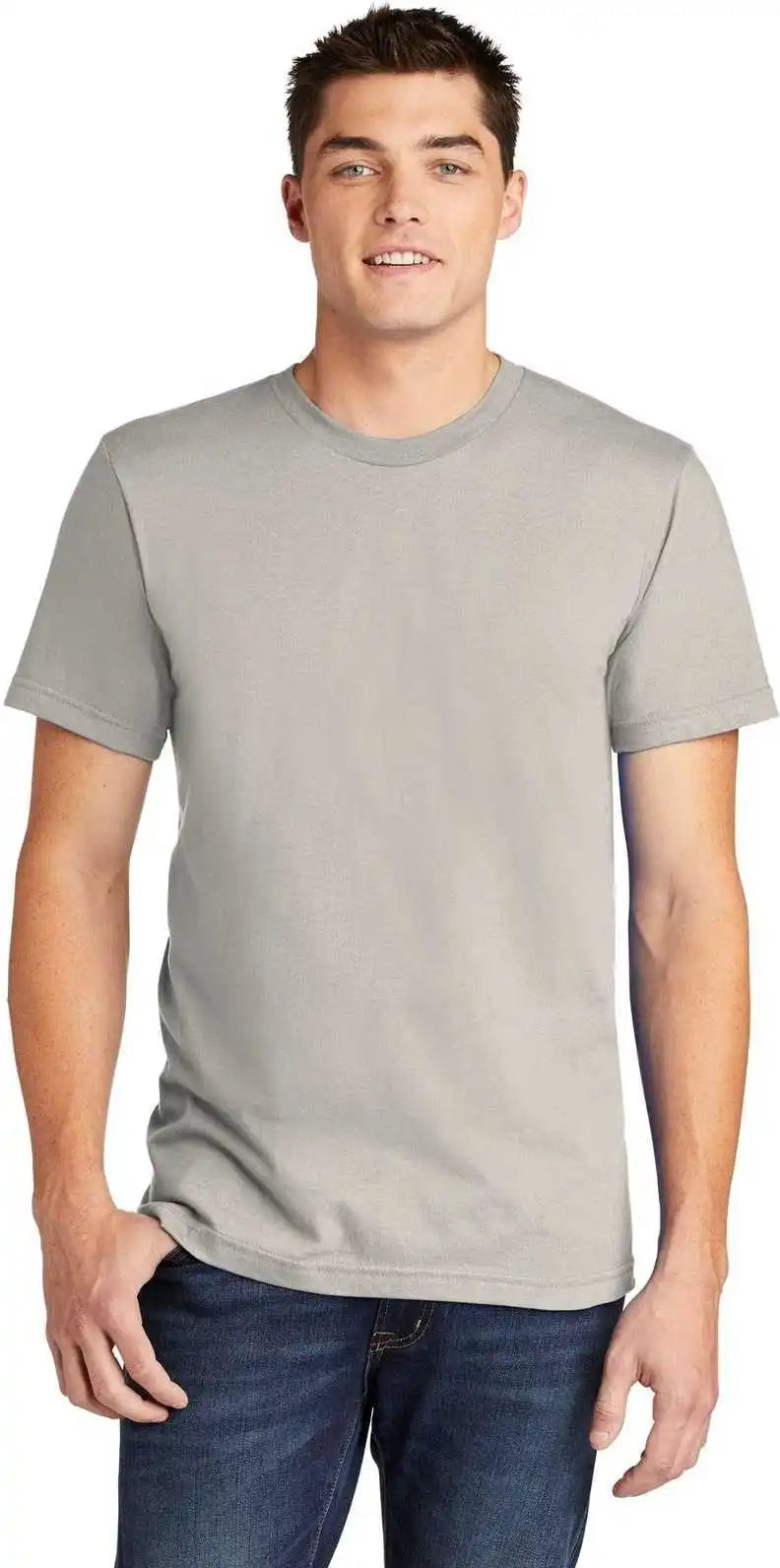 American Apparel 2001w Fine Jersey T-shirt - New Silver