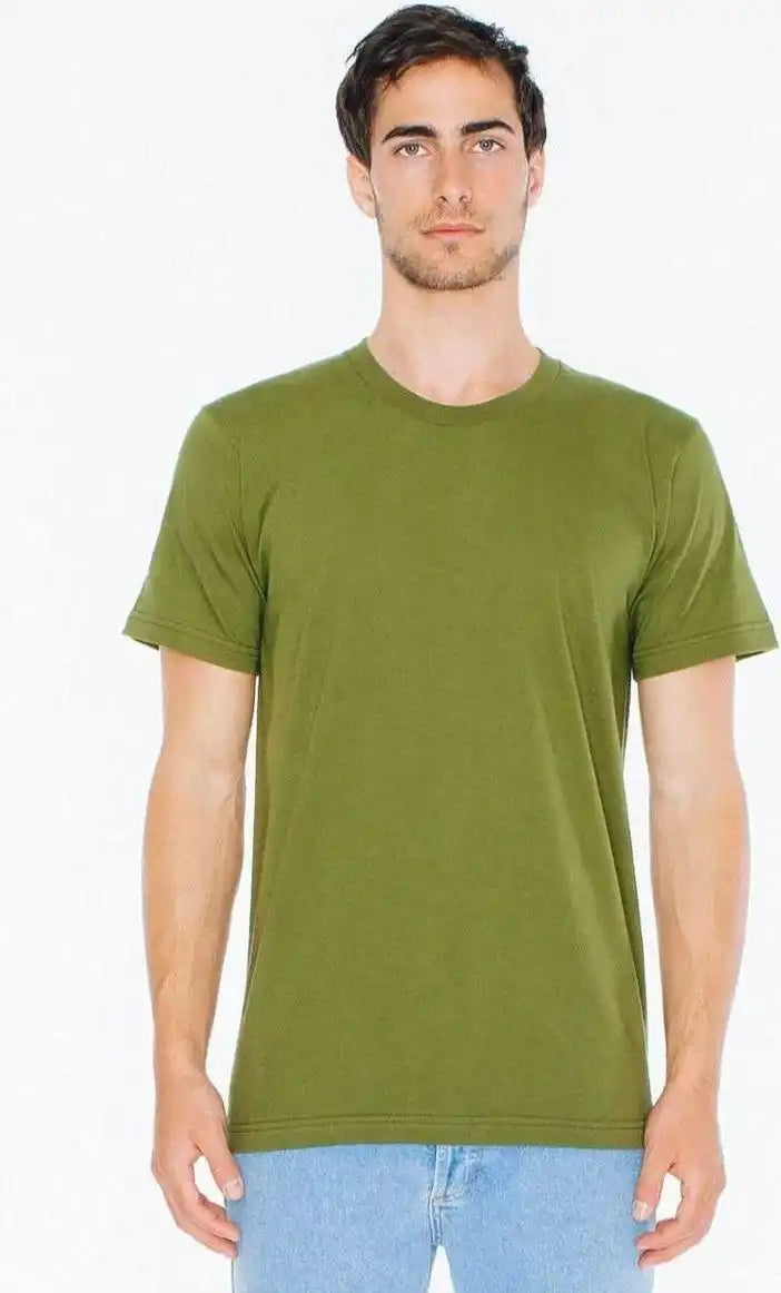 American Apparel 2001w Fine Jersey t Shirt Olive