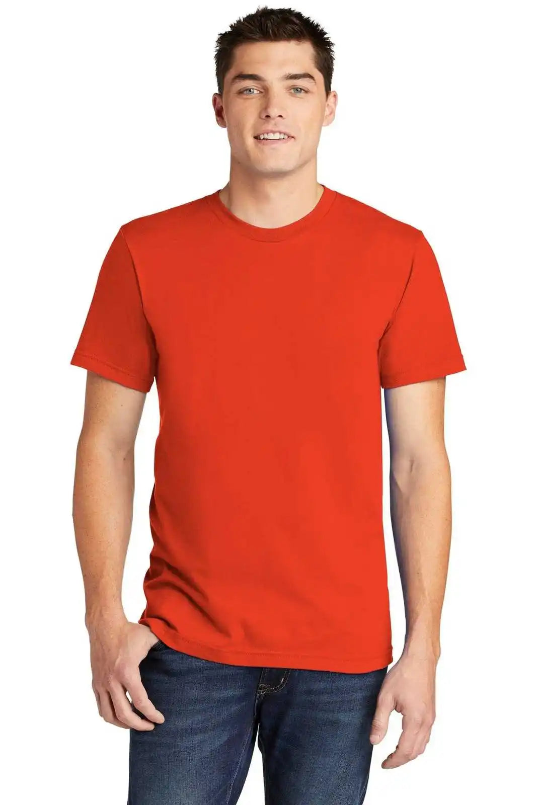 American Apparel 2001w Fine Jersey t Shirt Orange
