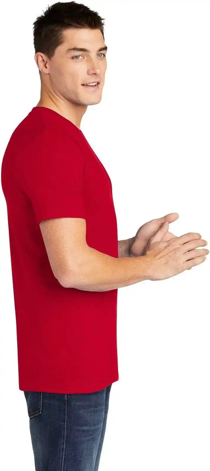 American Apparel 2001w Fine Jersey t Shirt Red