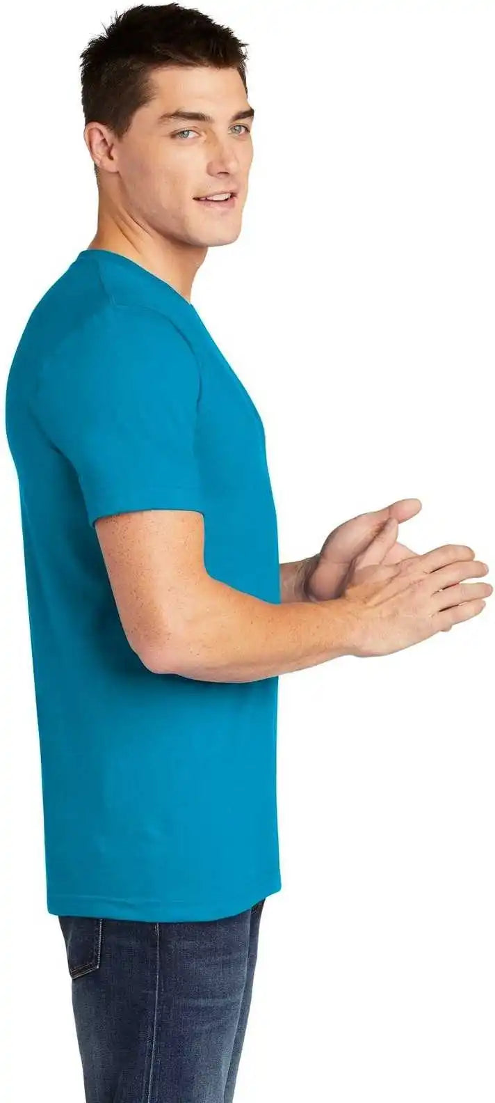 American Apparel 2001w Fine Jersey T-shirt - Teal