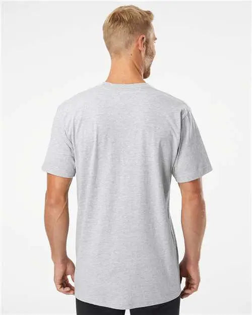 American Apparel 2001w Fine Jersey Tee - 2001 - Heather Grey