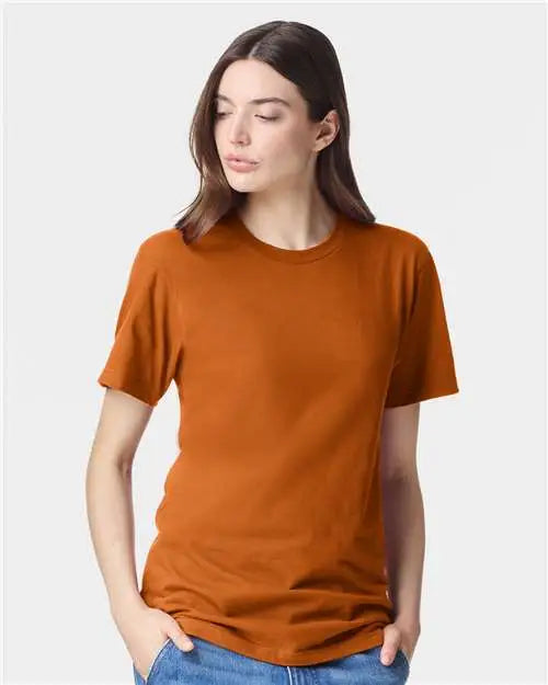 American Apparel 2001w Fine Jersey Tee - 2001 - Rust