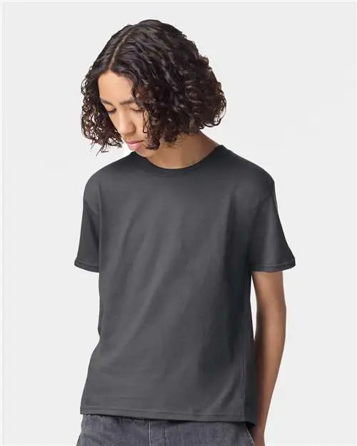American Apparel 2001y Youth Fine Jersey Tee - Asphalt