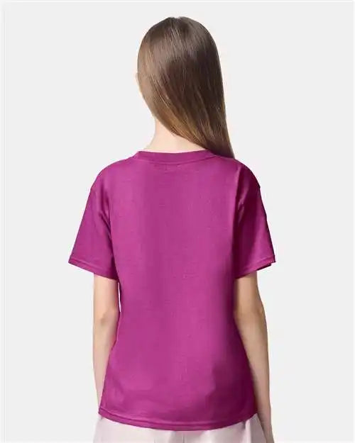 American Apparel 2001y Youth Fine Jersey Tee - Super Pink