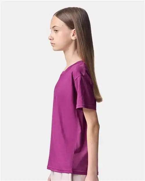 American Apparel 2001y Youth Fine Jersey Tee - Super Pink