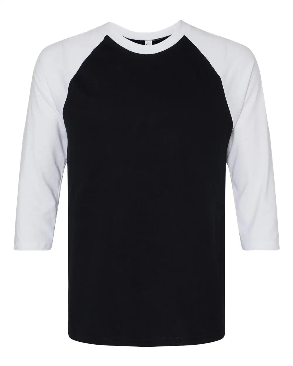 American Apparel 2003cvc Cvc Three-quarter Sleeve Tee - Black White