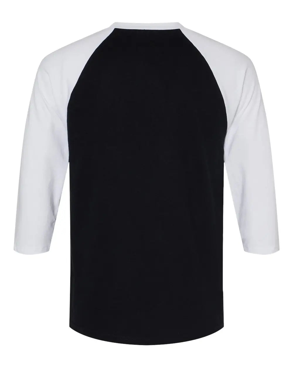 American Apparel 2003cvc Cvc Three-quarter Sleeve Tee - Black White