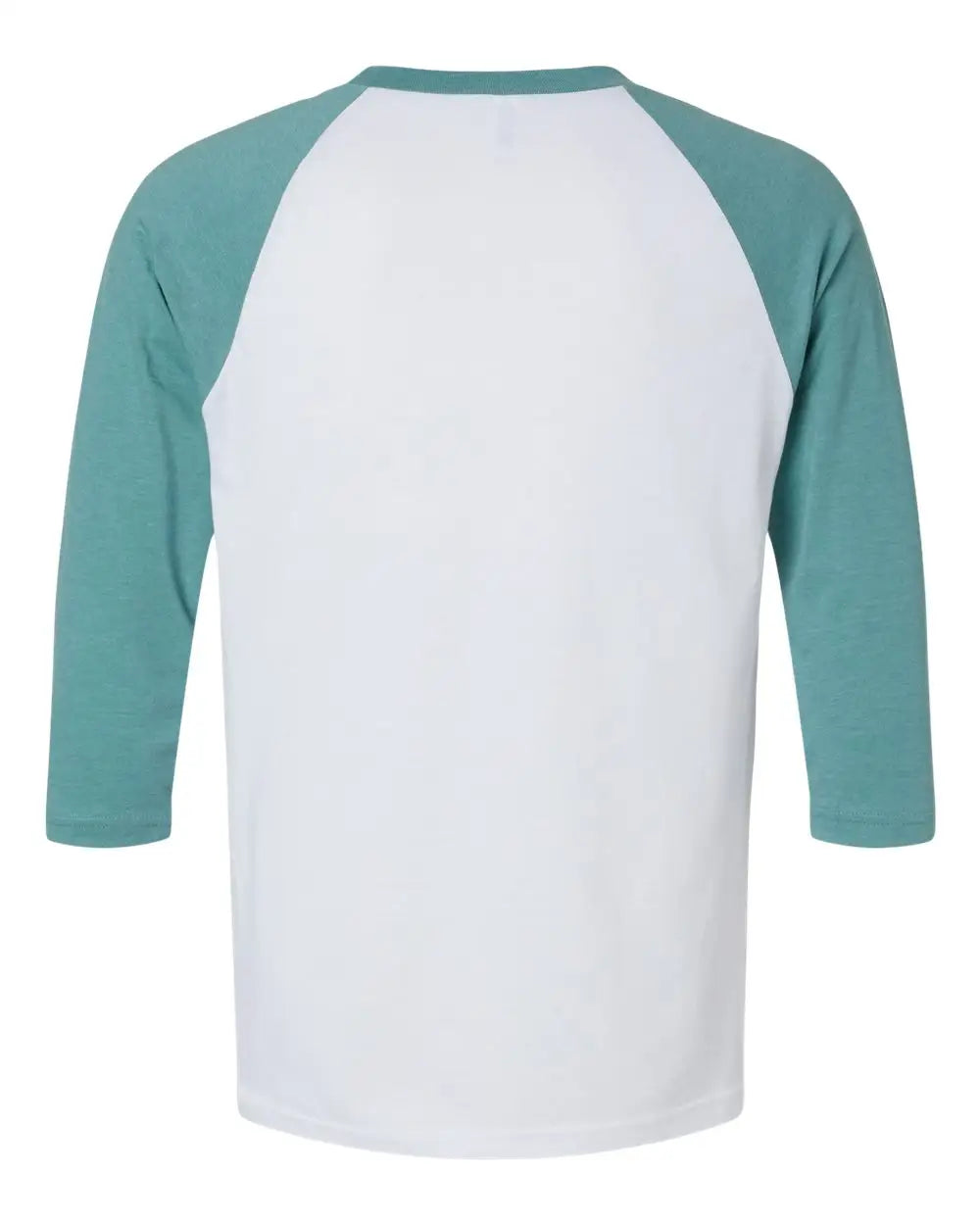 American Apparel 2003cvc Cvc Three-quarter Sleeve Tee - White Heather Arctic