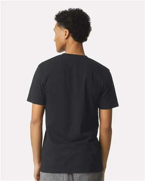 American Apparel 2004cvc Cvc Henley Tee - Black