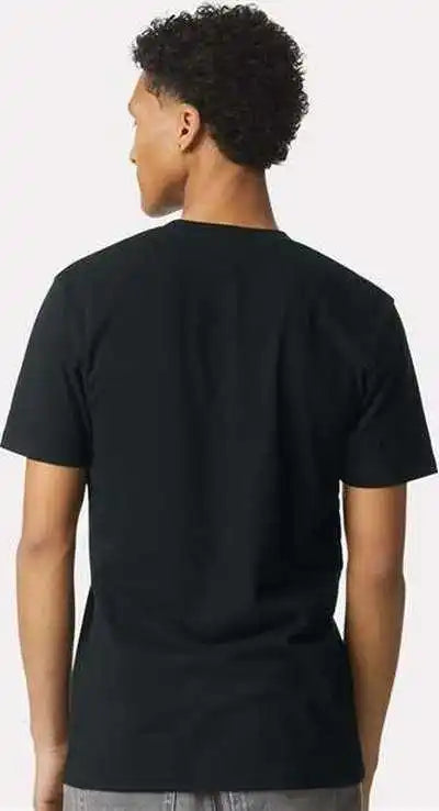 American Apparel 2004cvc Unisex Cvc Henley Tee Black