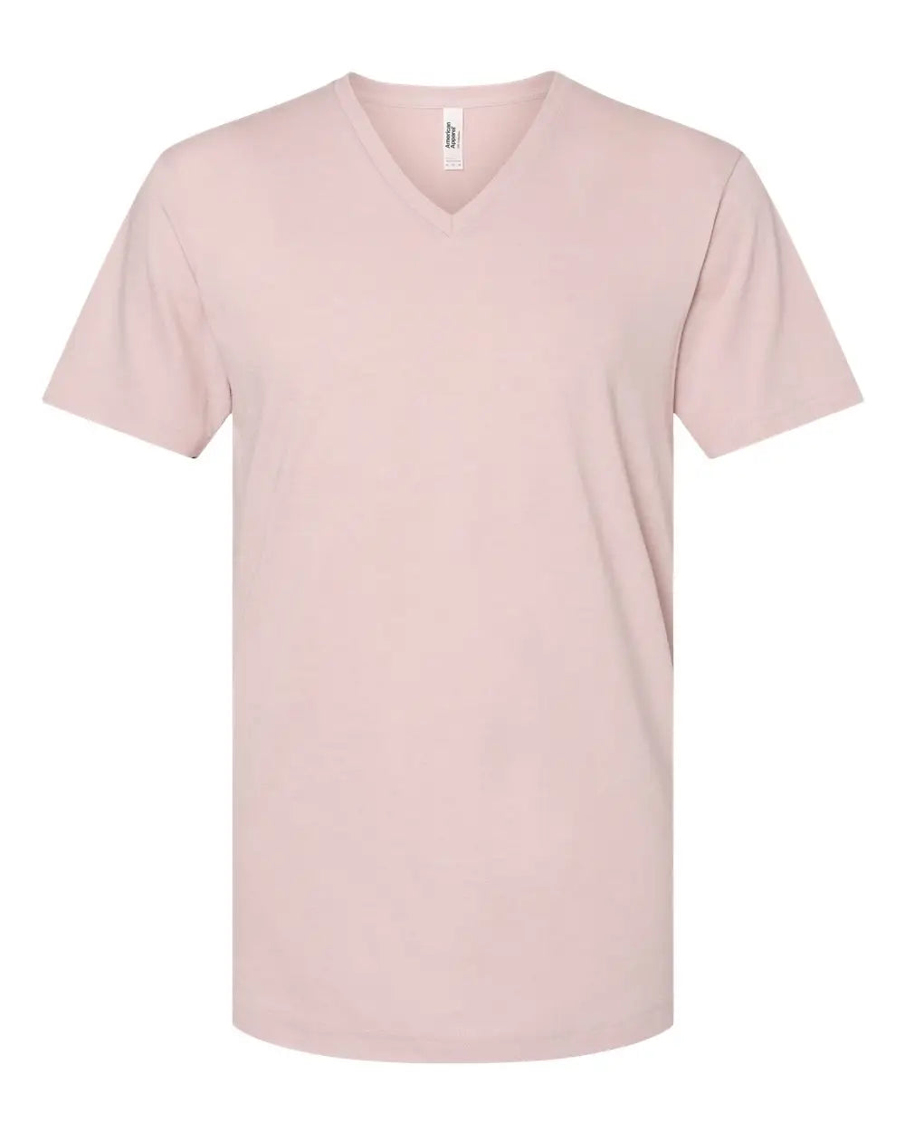 American Apparel 2006cvc Cvc V-neck Tee - Heather Blush - s