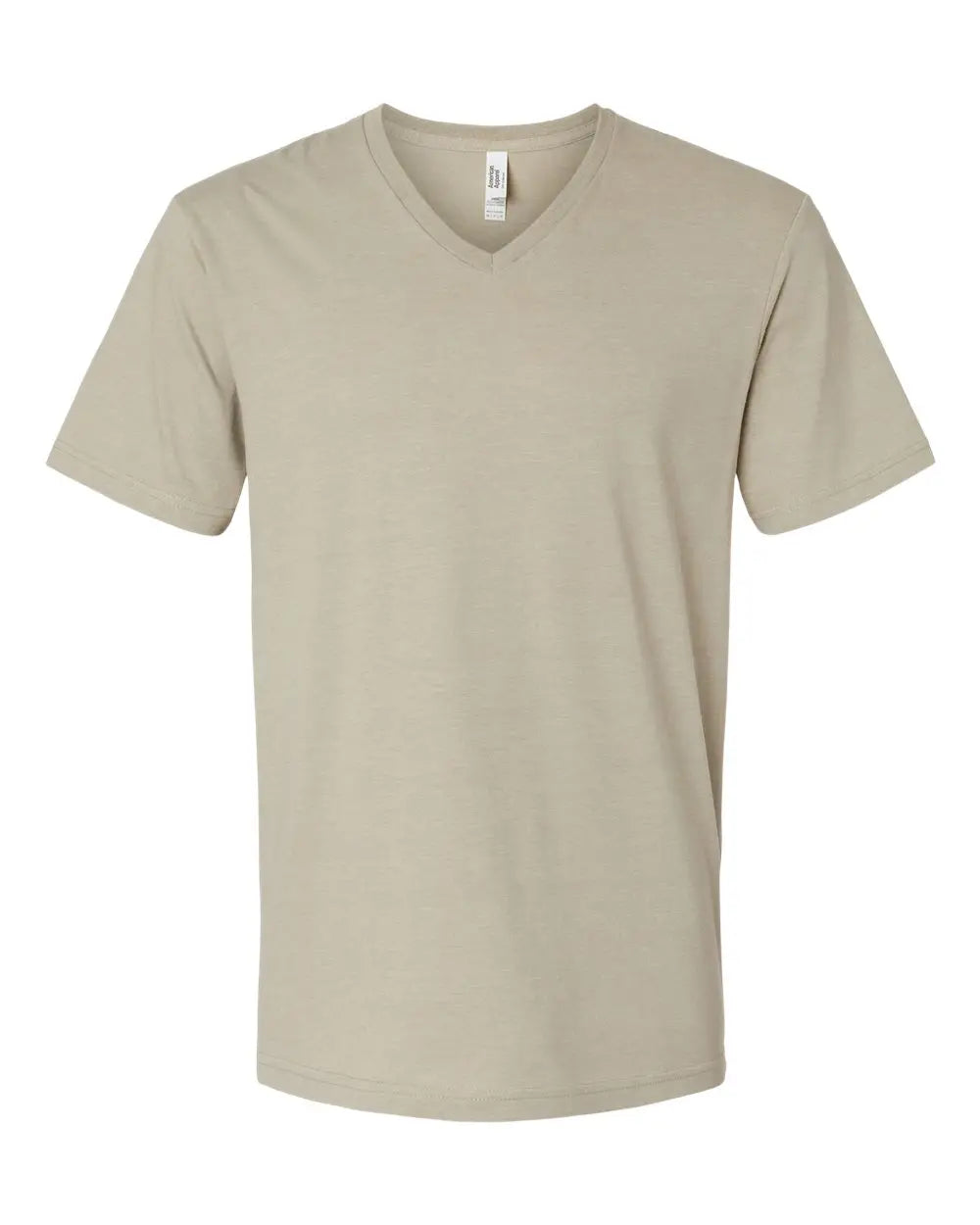 American Apparel 2006cvc Cvc V-neck Tee - Heather Khaki - s