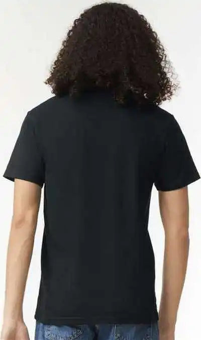 American Apparel 2006cvc Unisex Cvc V-neck Tee - Black