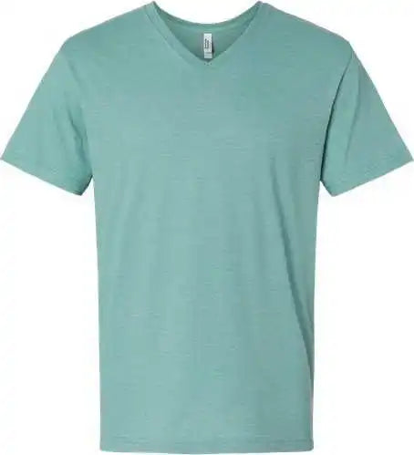 American Apparel 2006cvc Unisex Cvc V-neck Tee - Heather Arctic