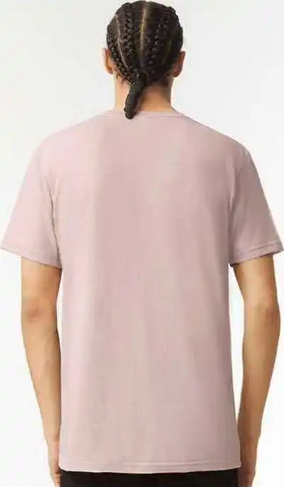 American Apparel 2006cvc Unisex Cvc V-neck Tee - Heather Blush