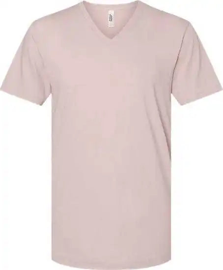 American Apparel 2006cvc Unisex Cvc V-neck Tee - Heather Blush