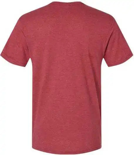 American Apparel 2006cvc Unisex Cvc V-neck Tee - Heather Cardinal
