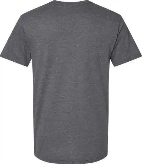 American Apparel 2006cvc Unisex Cvc v Neck Tee Heather Charcoal