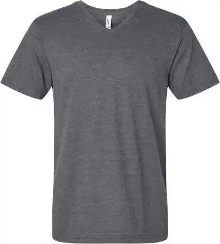 American Apparel 2006cvc Unisex Cvc V-neck Tee - Heather Charcoal