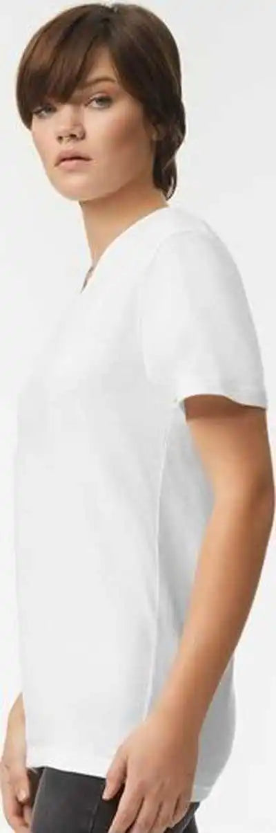 American Apparel 2006cvc Unisex Cvc V-neck Tee - White